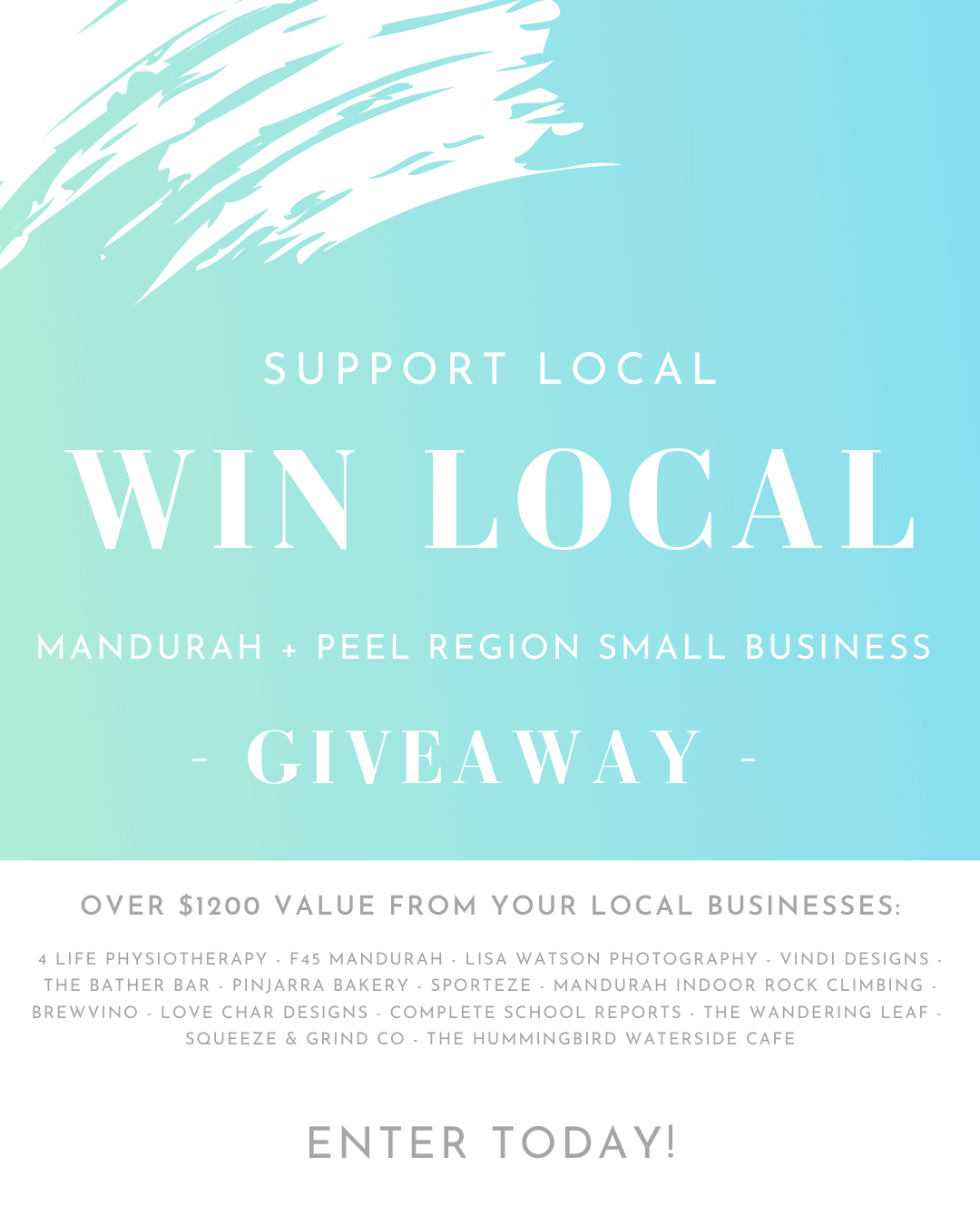 Lisa Watson Photography Mandurah Photographer - Support Local Win Local giveaway competition small business